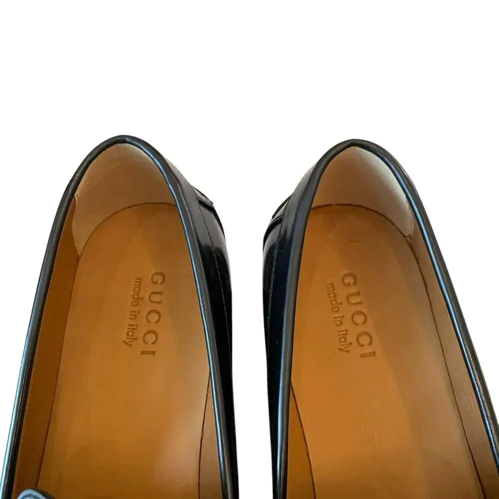 Gucci Interlocking G Loafer Millennial Ribot Black Mens 12 | US 12.5 New